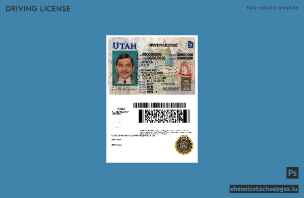 USA Utah Führerschein Beispielvorschau